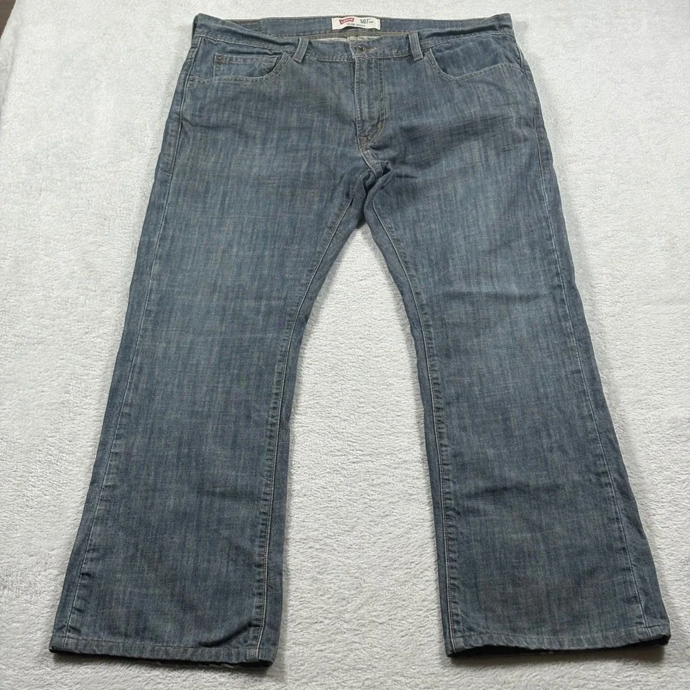 Levi's 507 Slim Boot Flap Pocket Jeans Men's 36x30 100% Cotton Medium Wash